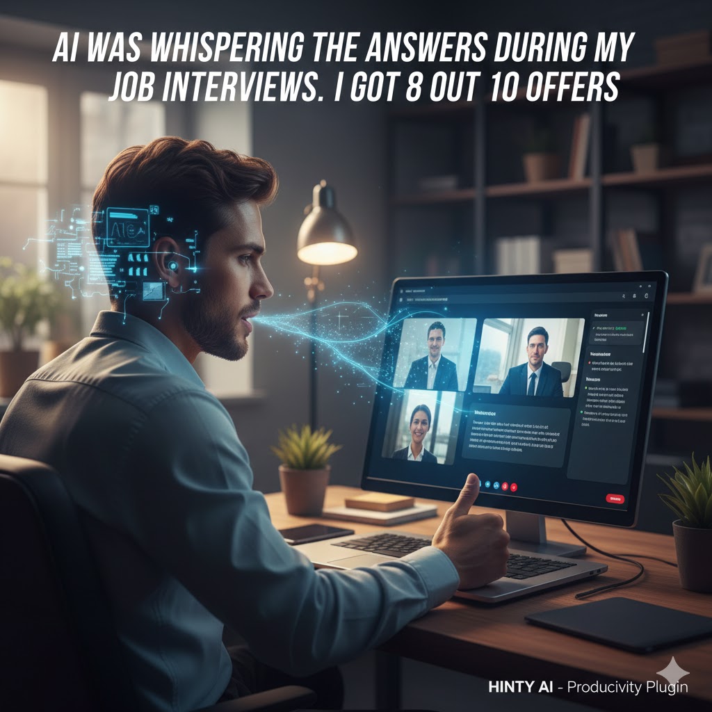 AI Was Whispering the Answers During My Job Interviews. I Got 8 Out of 10 Offers.